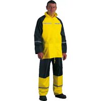HAINA DE PLOAIE FLUO CU BANDA REFLECTORIZANTA, GALBEN_
