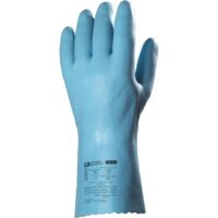 MANUSI LATEX IMERSATE ALBASTRE, PROTECTIE IMPOTRIVA ACIZILOR
