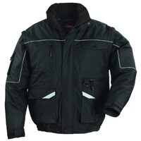 JACHETA RIPSTOP 2/1 NEAGRA, SIGURANTA LA RUPERE_