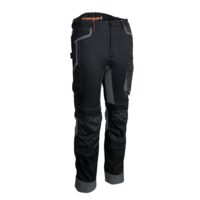 BARU PANTALONI NEGRU/PORTOCALIU, MARIMEA-
