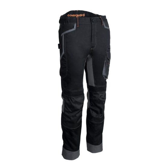 BARU PANTALONI NEGRU/PORTOCALIU, MARIMEA-