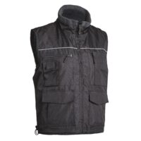 VESTA CARISTE CU DOUA FETE, NEGRU/GRI, CAPTUSEALA POLAR, MARIMEA-