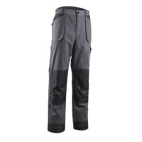 PANTALONI PE TALIE ESCALA DE CULOARE GRI - NEGRU-