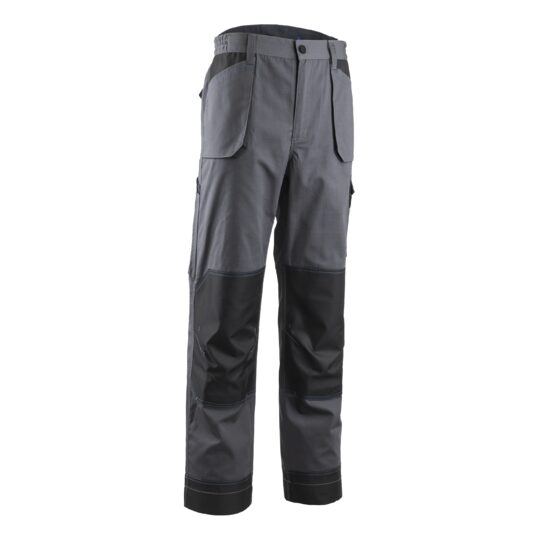 PANTALONI PE TALIE ESCALA DE CULOARE GRI - NEGRU-