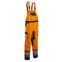 PANTALONI DE SALOPETA HIBANA PORTOCALIU HV BLEUMARIN MARIMEA-