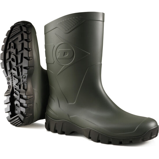 CIZME TREI SFERTURI DIN PVC DUNLOP DEE K580011, VERDE_