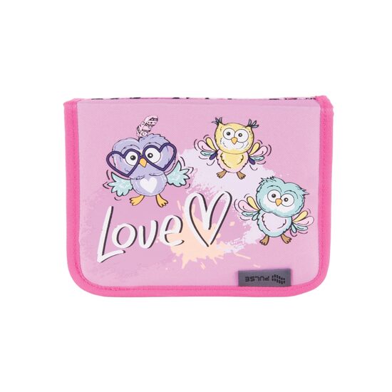 Penar neechipat Pulse, 1 fermoar,2 clapete, Owl Love 122123