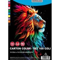 CARTON COLOR A4 10CUL 100/SET 160G  PAPERLAND