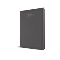 AGENDA DATATA SAPTAMANALA RO A4, 128 PAGINI, COPERTA BURETATA, CULOARE GRI, 2026