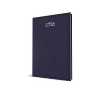 AGENDA DATATA SAPTAMANALA RO A4, 128 PAGINI, COPERTA BURETATA, CULOARE ALBASTRU INCHIS, 2026
