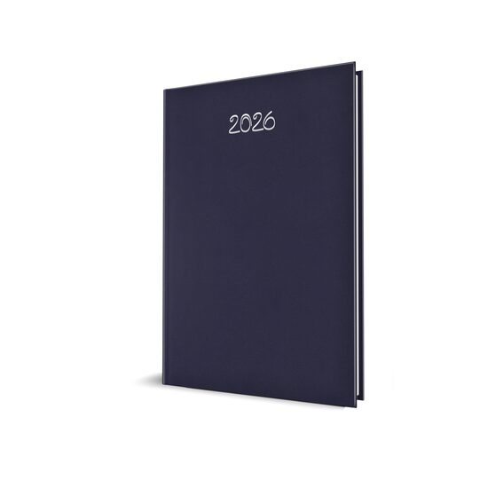 AGENDA DATATA SAPTAMANALA RO A4, 128 PAGINI, COPERTA BURETATA, CULOARE ALBASTRU INCHIS, 2026