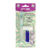 Stilou Strigo cerneala custergere + 2 rezerve + dispozitiv curatare, inblister, Waves SSC467