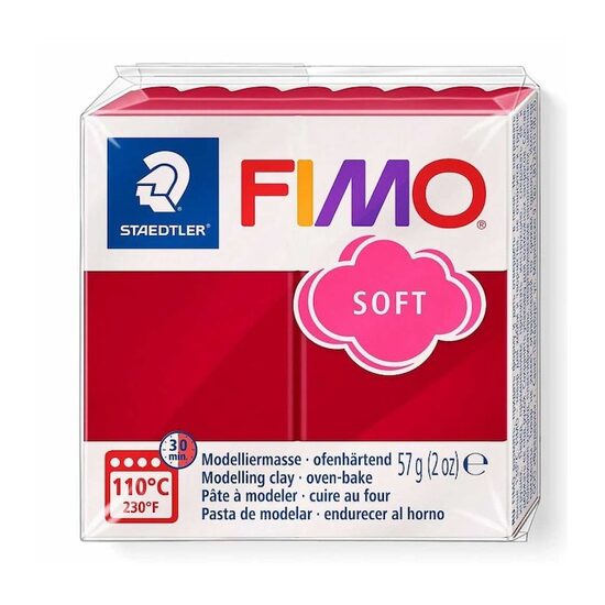 Pasta polimerica - Fimo soft 56g 8020-26 rosu cires