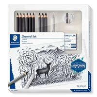 Set creioane de desen in grade asortate 3 carboane guma STAEDTLER