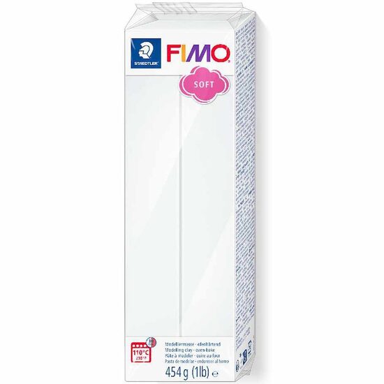 Plastelina FIMO SOFT 454g COD CUL 0 alb