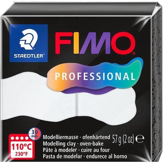 Plastelina FIMO prfessional 57g COD CUL 0 alb