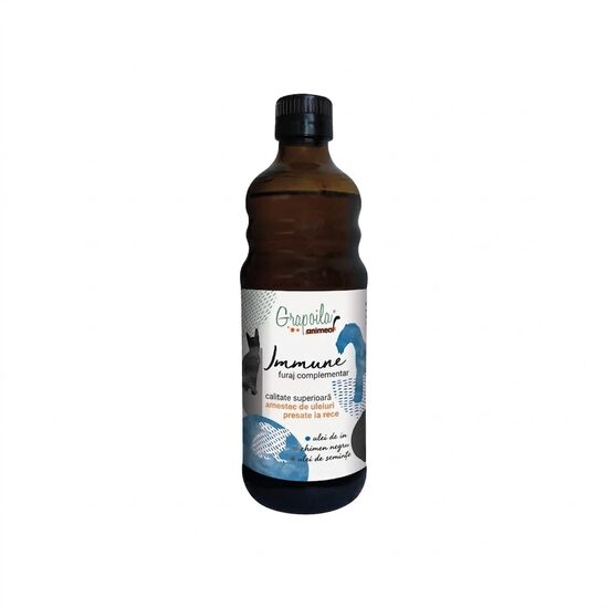 ANIMEAL IMMUNE - amestec de uleiuri presate la rece pentru animale, 250 ml