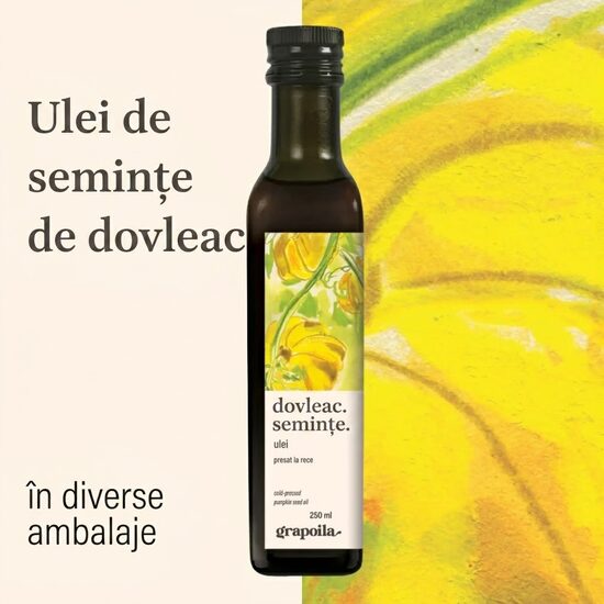 Ulei de seminte de dovleac (presat din seminte decojite) - 250 ml
