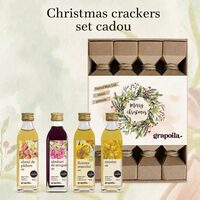 Christmas Crackers" Gift Set, Great Taste Award-Winning Oil Selection (Organic Sunflower Seed Oil, Hazelnut Oil, Mustard Seed Oil, Grape Seed Oil)
