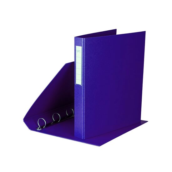 Caiet mecanic A4 plastifiat cu 4 inele Bleumarin