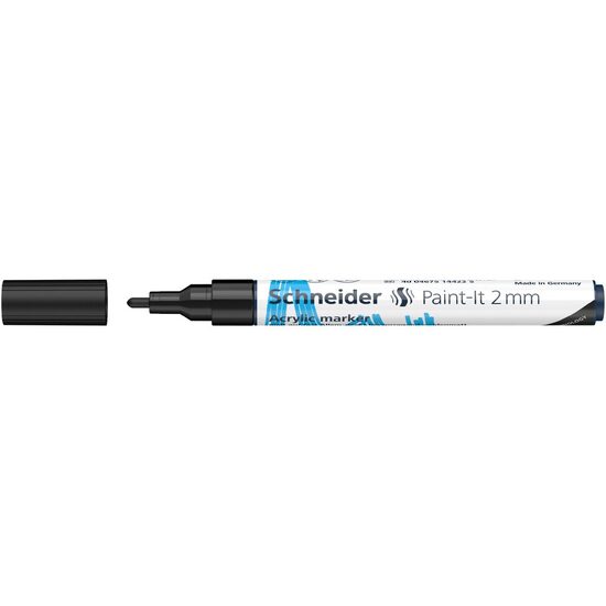Marker cu vopsea acrilica negru Paint- It 310 2mm Schneider