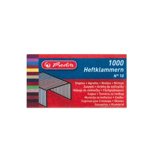 Agrafe Capsator Nr.10 1000 Bucati/Cutie Herlitz