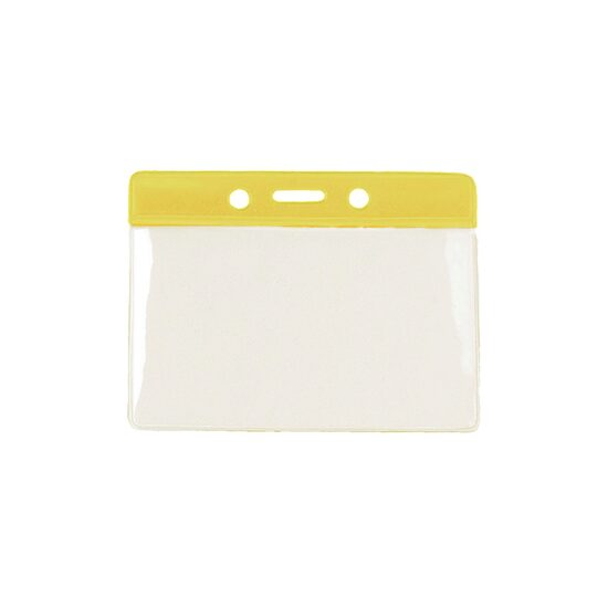 Portecuson orizontal cu bandă color Galben
