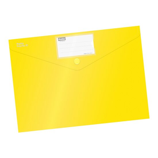 Mapă cu buton A4 culori mate Galben