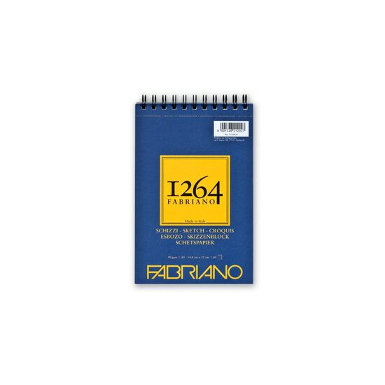 Bloc desen A5 1264 Schizzi 90g cu spirala 60 file Fabriano-v