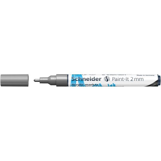 Marker cu vopsea acrilica Argintiu Paint- It 310 2mm Schneider