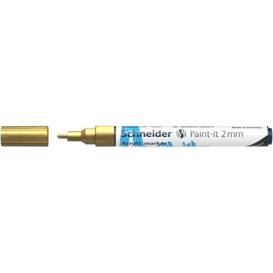 Marker cu vopsea acrilica Auriu Paint- It 310 2mm Schneider
