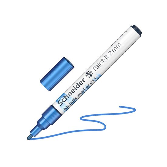 Marker Metalic Paint- It 011 2mm Schneider Blue Metallic