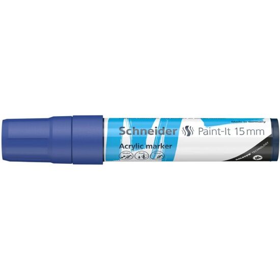 Marker cu vopsea acrilica Albastru Paint- It 330 15mm Schneider