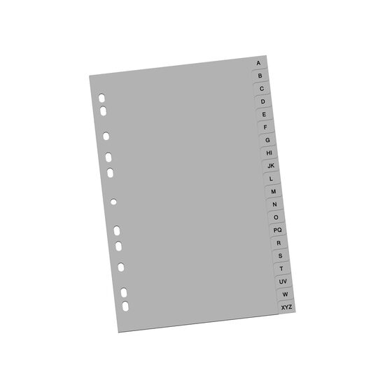 Index din plastic A-Z