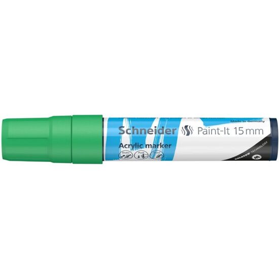 Marker cu vopsea acrilica Verde Paint- It 330 15mm Schneider