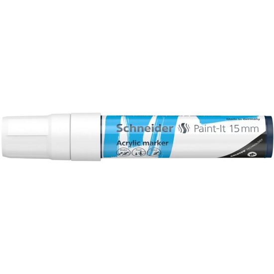 Marker cu vopsea acrilica Alb Paint- It 330 15mm Schneider