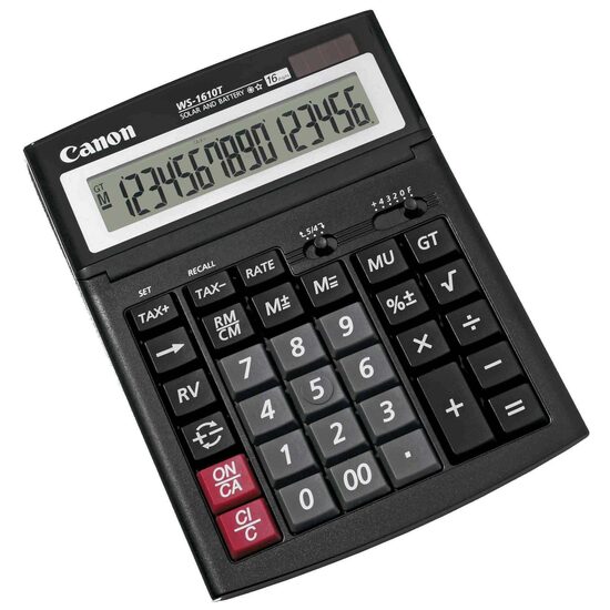 Calculator de birou cu 16 digiti cu ecran rabatabil CANON WS-1610T