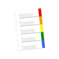 Index color din plastic 5 buc