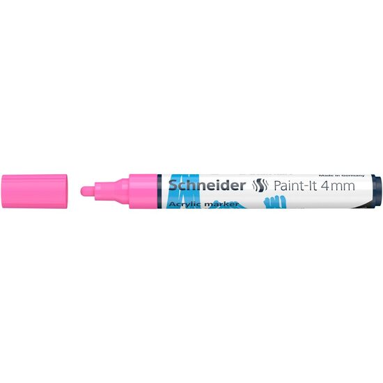 Marker cu vopsea acrilica Roz pastel Paint- It 320 4mm Schneider