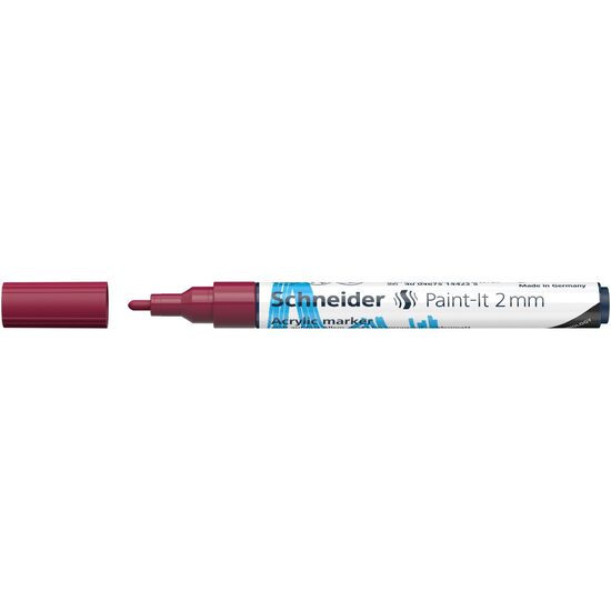 Marker cu vopsea acrilica Visiniu Paint- It 310 2mm Schneider