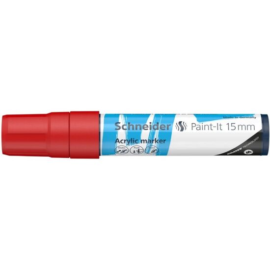 Marker cu vopsea acrilica Rosu Paint- It 330 15mm Schneider