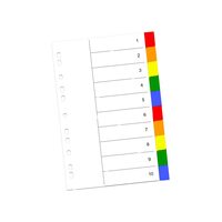 Index color din plastic 10 buc