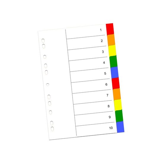Index color din plastic 10 buc