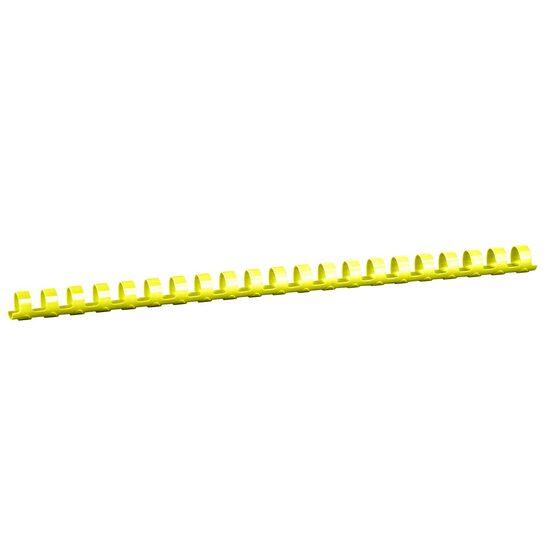 Spirală 14 mm din plastic Galben