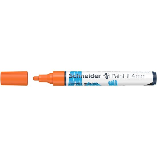 Marker cu vopsea acrilica Portocaliu Paint- It 320 4mm Schneider