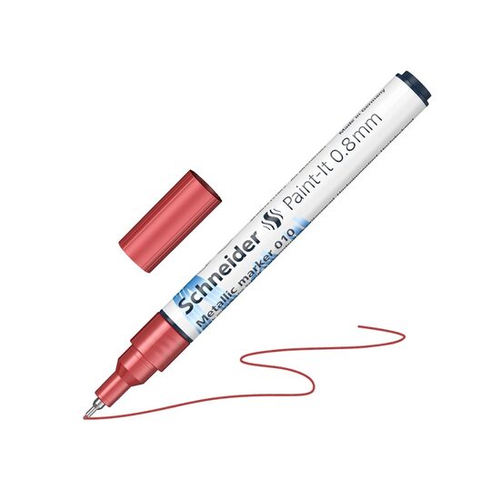 Marker Metalic Paint- It 011 0.8mm Schneider Red Metallic