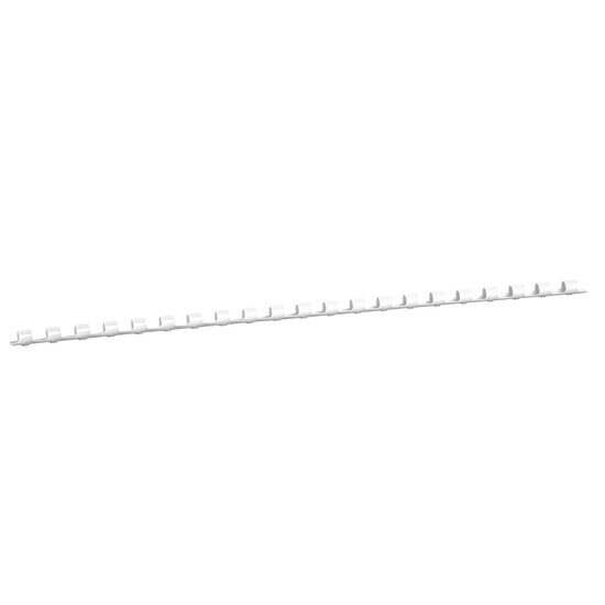 Spirală 6 mm din plastic Alb