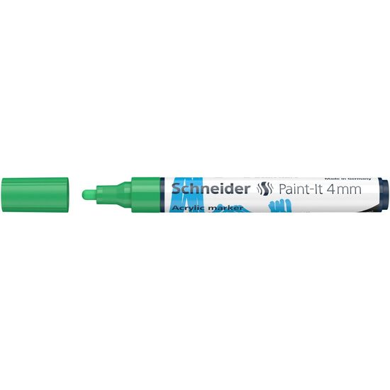 Marker cu vopsea acrilica Verde Paint- It 320 4mm Schneider
