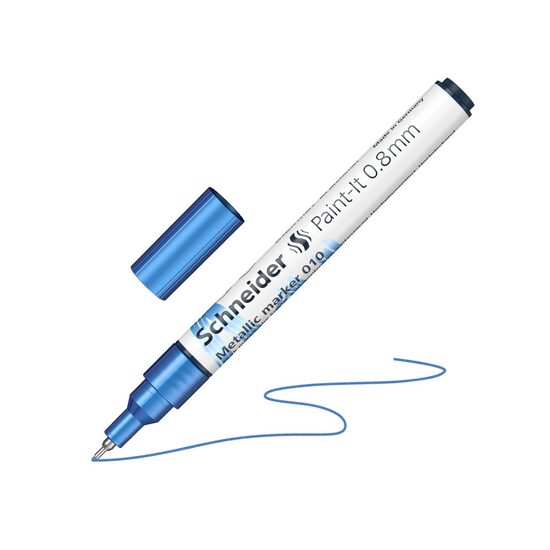Marker Metalic Paint- It 011 0.8mm Schneider Blue Metallic