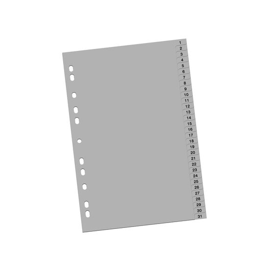 Index din plastic 1-31